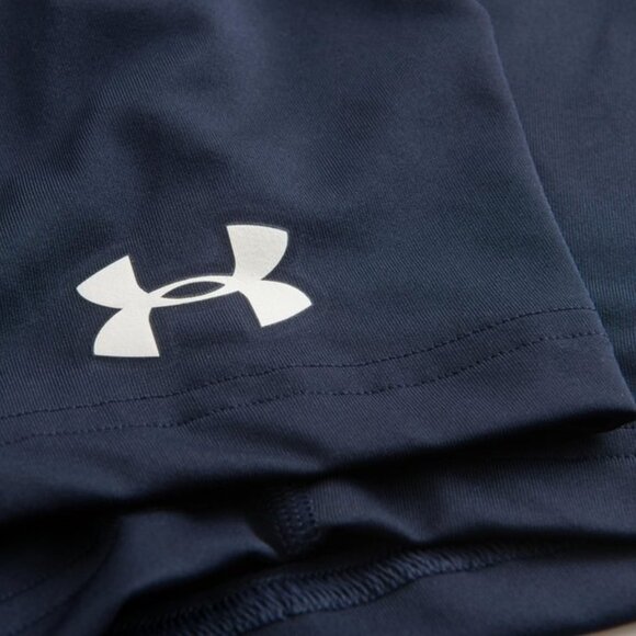 Under Armour Men’s HeatGear Sonic Compression Shorts Navy Blue White Size Medium - Picture 14 of 14